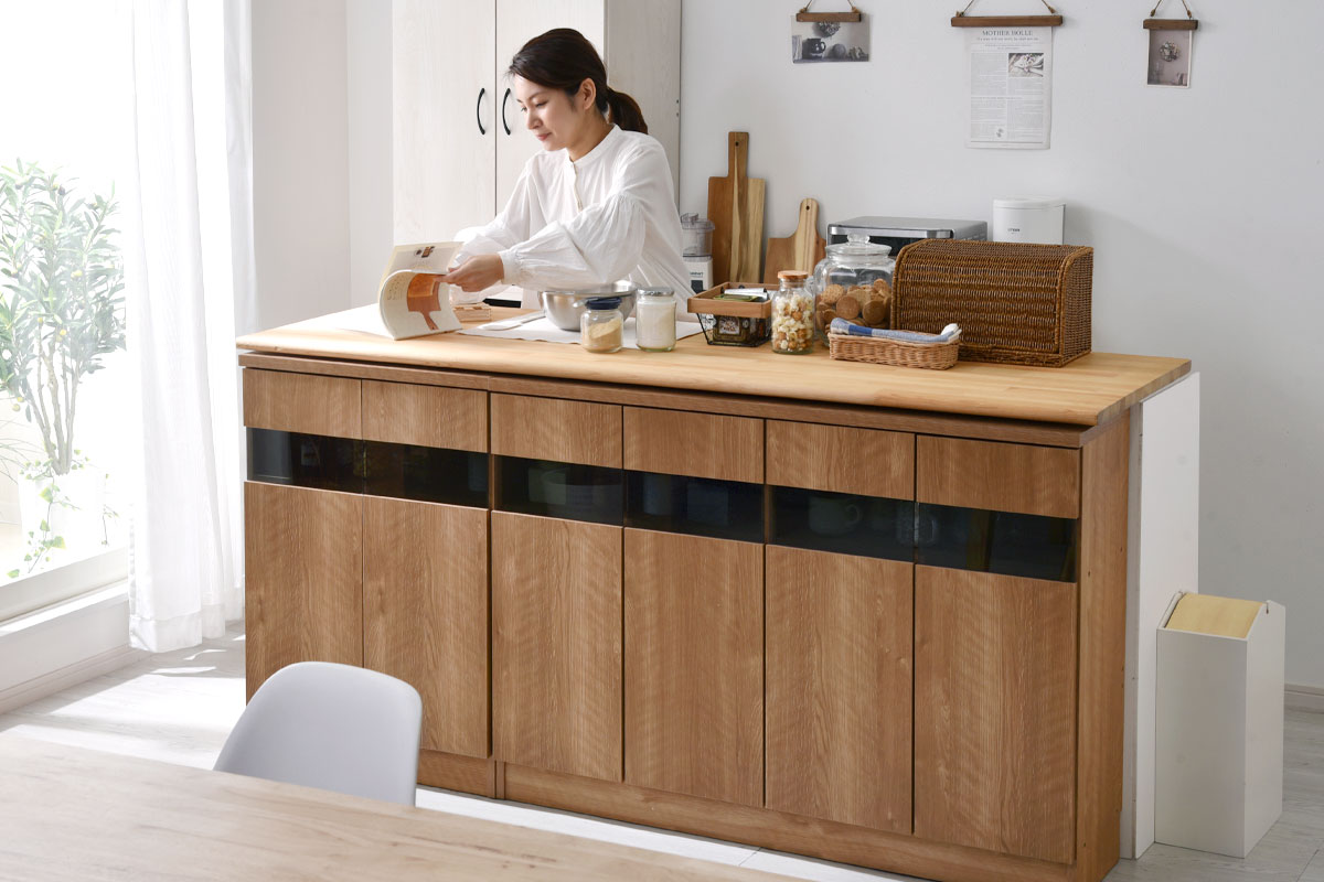 【大特価】カウンター下収納 約幅90cm　ハモンド カウンター下収納 幅90cm 高さ85cm 壁面収納 薄型｜激安アウトレット