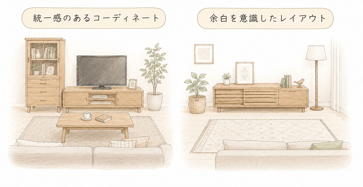 家具とのバランスを意識する