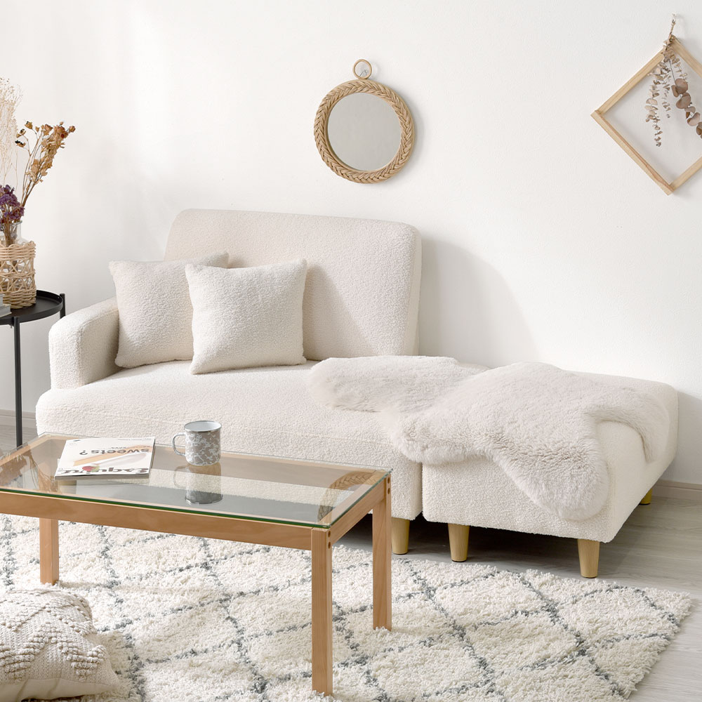 デザイン カウチソファー ブークレ 10style モフ