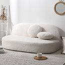 ブークレ生地 ラウンドソファ