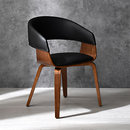 曲木×合皮デザイン ダイニング デスクチェア ブルックス