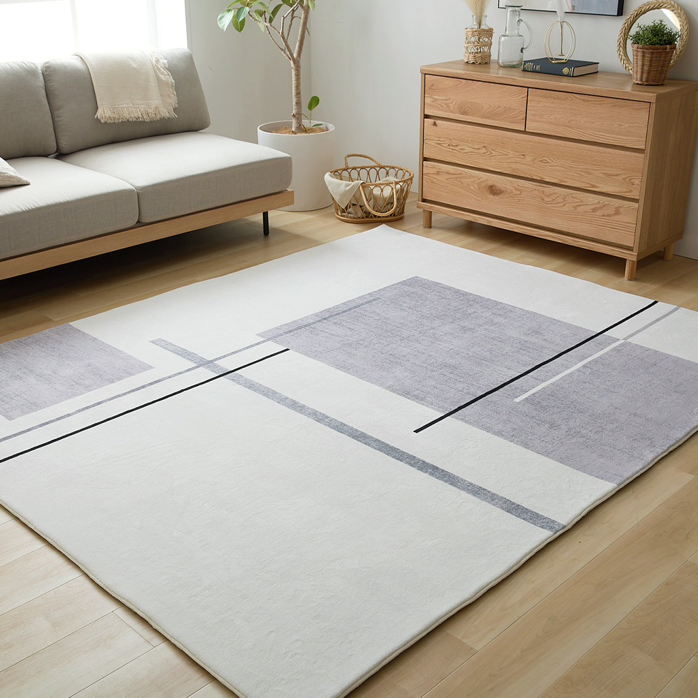 デザインプリントラグCoppa スクエア柄