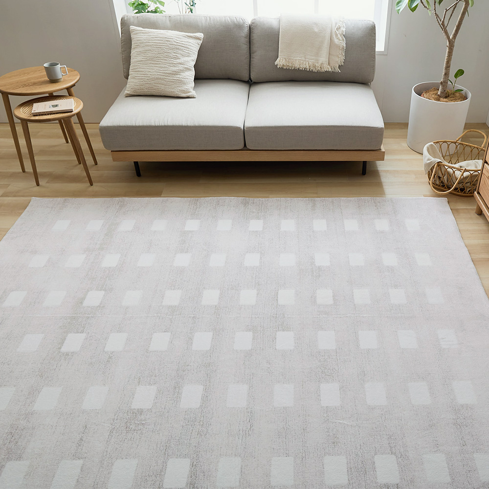 デザインプリントラグ Coppa タイル柄