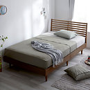 天然木スリットデザインベッドBase