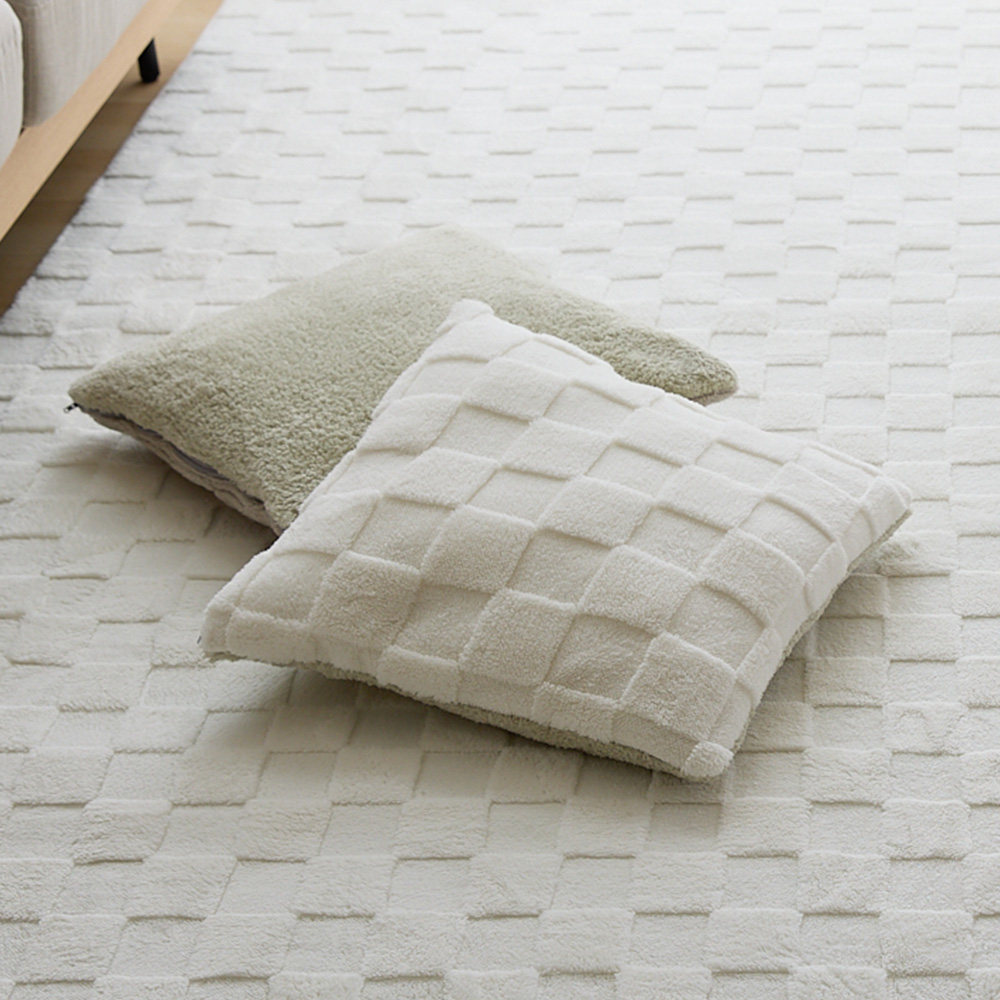 ふわとろチェッククッションカバー Mira