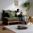 コーデュロイ 天然木 ワイドソファ ハグ