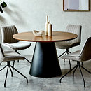 ダイニングテーブル 丸型 120cm 木製 クルーガー