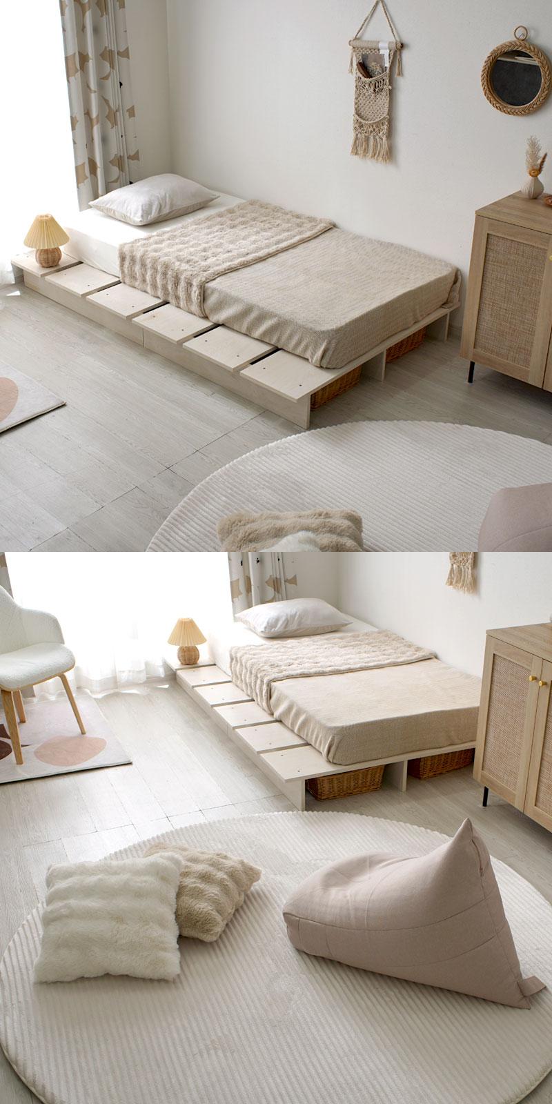 すのこ ベッドフレーム シングル セミダブル ダブル マットレスセット