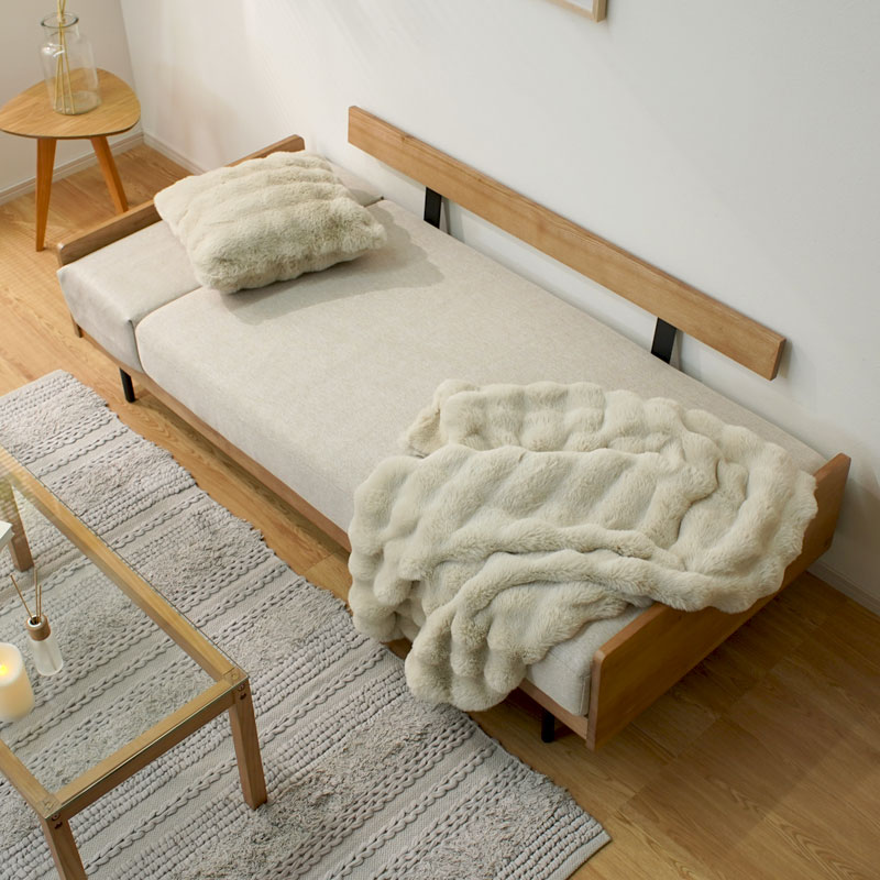 天然木 ３人掛け マルチデザインソファ Nestle