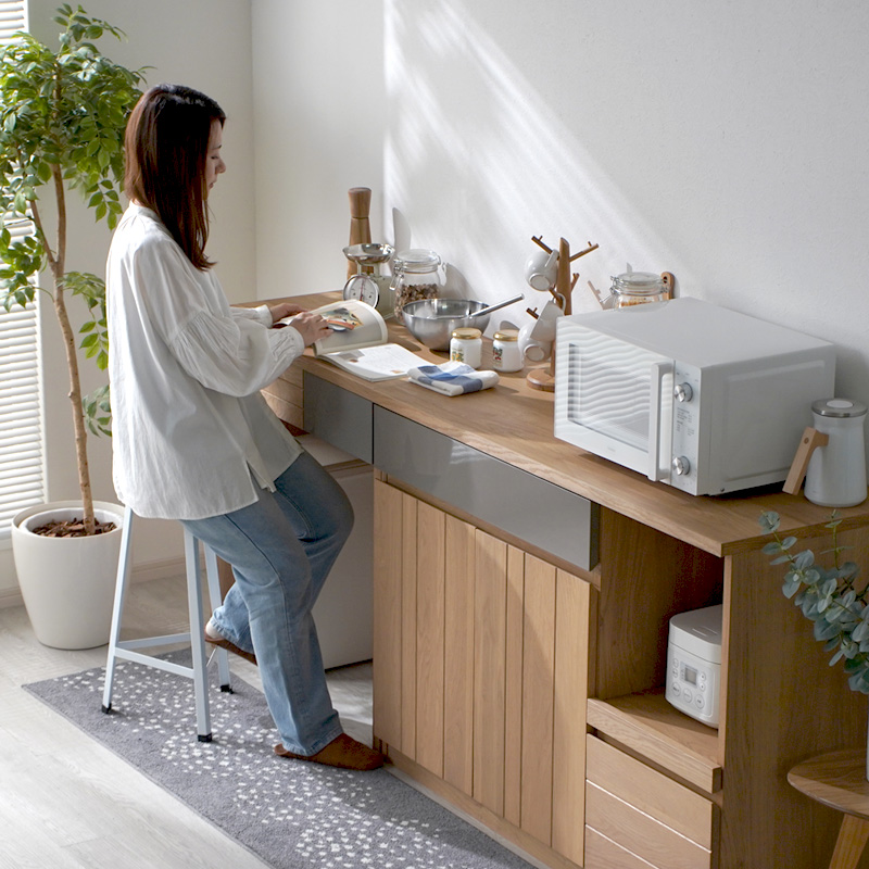 【オリバさん】80×61高さ85 棚付きカウンターテーブル オリバさん】80×61高さ85 棚付きカウンターテーブル 【公式通販】