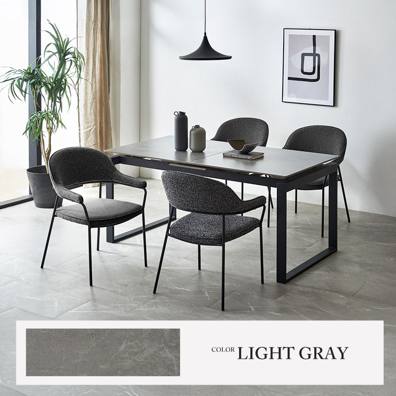 セラミックダイニングテーブルセット幅150cmと延長テーブルタイプワゴン 伸長式 セラミックダイニングテーブル 幅150～180cm ジャーナル