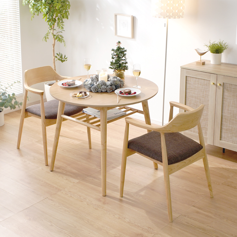  丸型 ダイニングテーブル シルクロ