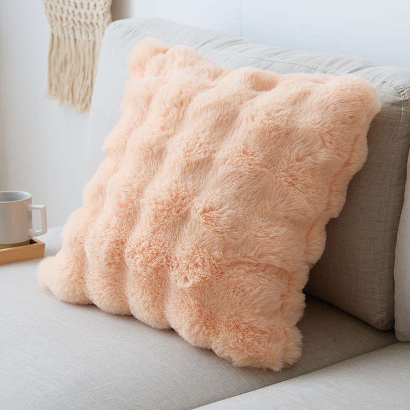 もこもこラビットファー クッションカバー 45×45cm Puff｜ユニット